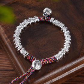 子佩集S925银【事事如意】手链【TSB0002-2】纯银钱串手链腰缠万贯盘缠盘缠2409