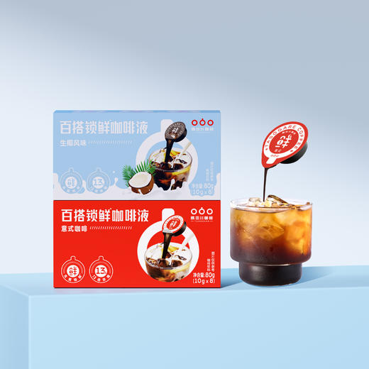 【临期好咖】隅田川胶囊状意式榛果生椰咖啡2.0浓缩液10g*8颗 商品图1
