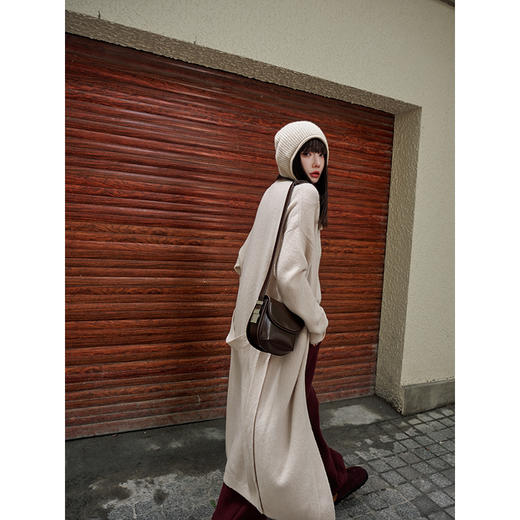 UMILAB【月光曲】牦牛绒×羊毛混纺 极简长开衫/背心马甲BAM831H 商品图4