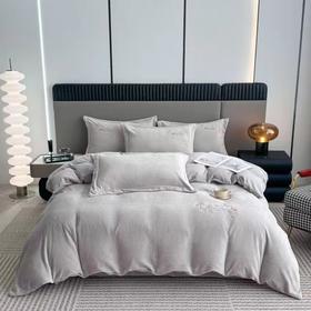 【恐龙厅】B7F丨  恐龙暖绒四件套-米兰/灰