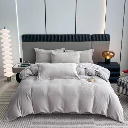 【恐龙厅】B7F丨  恐龙暖绒四件套-米兰/灰 商品图0