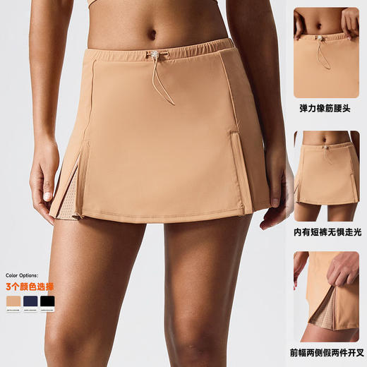 跃牌【Hingdo星道】系列 高腰显瘦高尔夫网球裙防走光运动短裙KD235WCQ102 商品图2