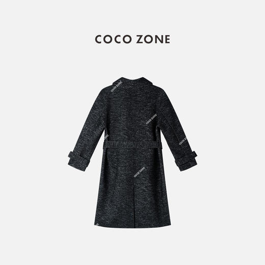 COCO ZONE 绵羊毛混纺高级感小众长款外套CC1C2210 商品图2