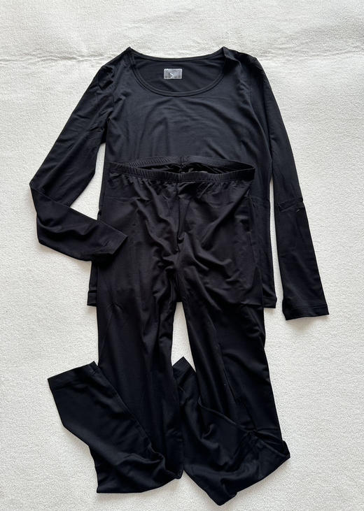 【断码 清货了】优衣库 原厂 纯原面料 heattech 自发热女款家居服套装 商品图7