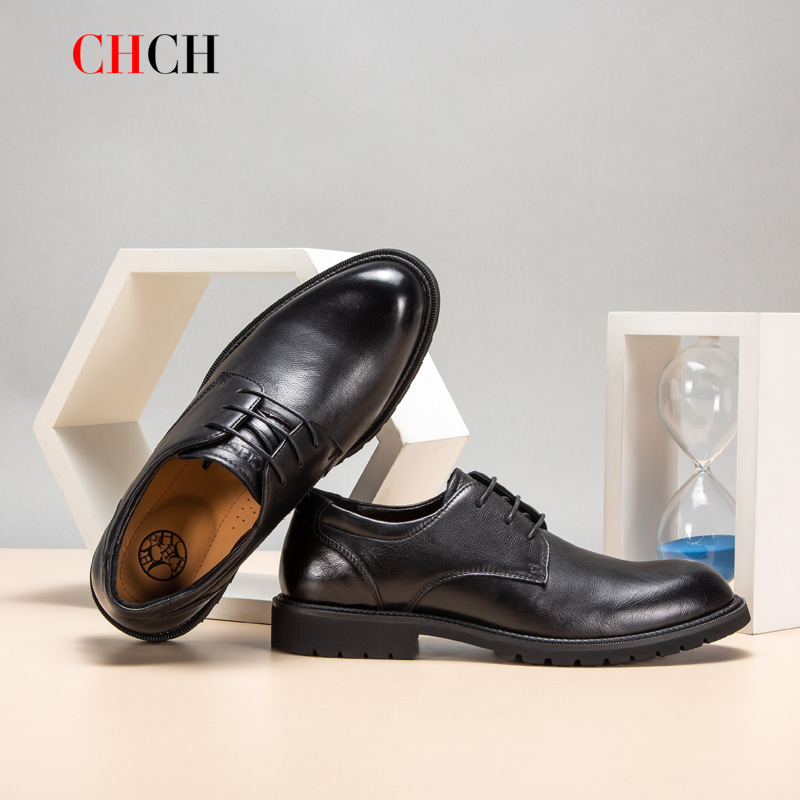 CHCH/祈祈秋冬新款真皮男士商务皮鞋平衡鞋CM1A6221