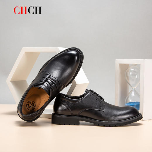 CHCH/祈祈秋冬新款真皮男士商务皮鞋平衡鞋CM1A6221 商品图0
