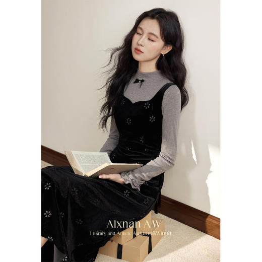 鹿向南「清晨绒雪」背心裙QYM002269 商品图2