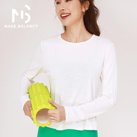 Makebalancy/慕柏郦肌理感瑜伽罩衫交叉露背设计柔软亲肤1920 商品图2