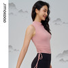 SMOEDOD/水沐伊朵国风瑜伽背心女手工盘口蕾丝拼接时尚百搭50036 商品缩略图1