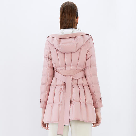 EITIE爱特爱冬季新款简约收腰显瘦保暖连帽羽绒服女7611303 商品图9