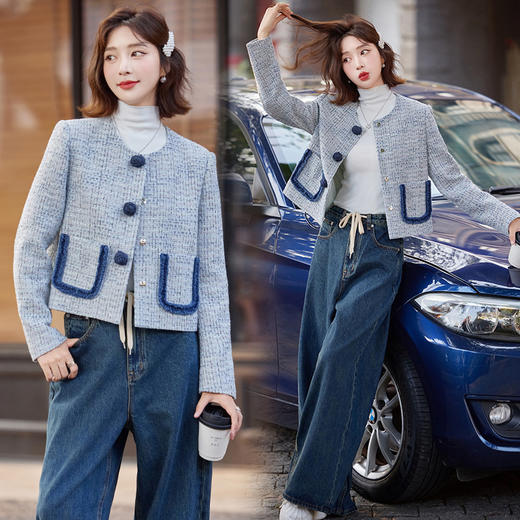 小香风名媛气质，时尚外套时尚潮流HR-ZYQQ11 商品图0