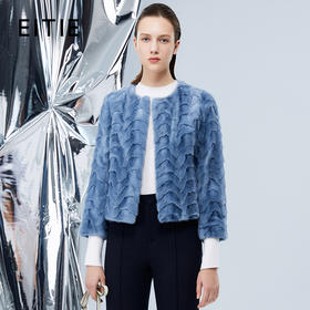 EITIE爱特爱冬款新款时尚优雅保暖貂毛皮草外套女7693311