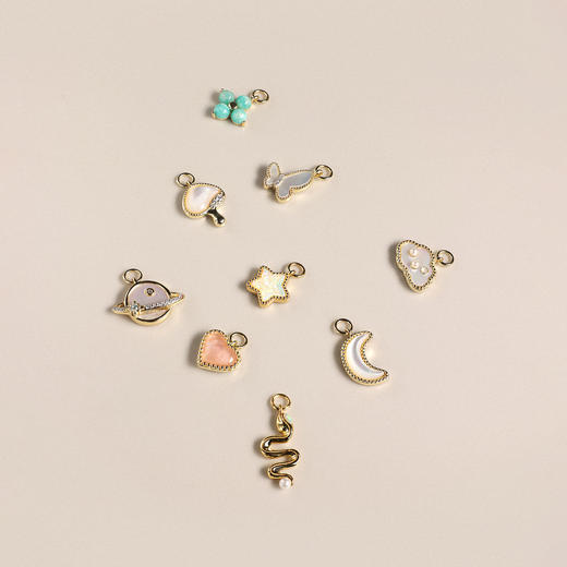 ARSIS银饰｜幸运符号系列 幸运符号耳环 单只金色 商品图7