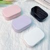简约带镜子隐形眼镜盒便携迷你美瞳双联盒护理盒伴侣盒双联盒6678 商品缩略图0