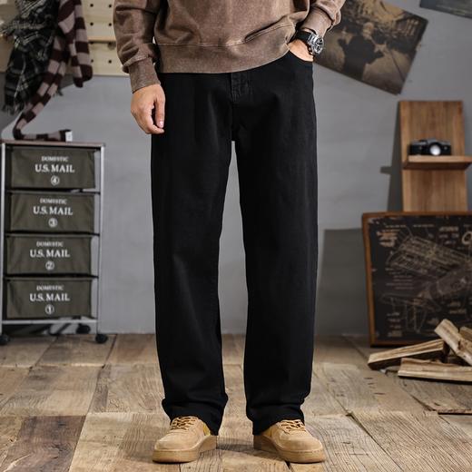 【新款DDJ】大依优型大码潮款直筒牛仔裤长裤男舒适休闲简约百搭加肥加大男装 商品图6