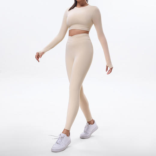 跃牌【Hingdo星道】系列 交叉瑜伽裤女高腰提臀瑜伽服专业时尚外穿九分裤KD245WCL004 商品图3