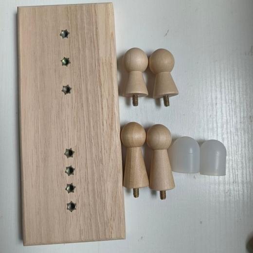 原始点不求人自我按推木板工具套装 自助按摩器 按摩板 套装 上下背部 头部 臀部原始点等腰间盘突按摩后背颈椎腰椎按摩器 商品图4