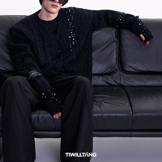 TIWLLTANG启世录"藏海生烟"珍珠毛衫手套 商品图4