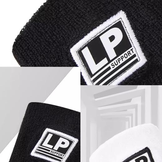 LP运动护腕健身防扭伤手腕羽毛球男女排篮球网球加压卧推 新款4003CK白色 均码单个装 商品图3