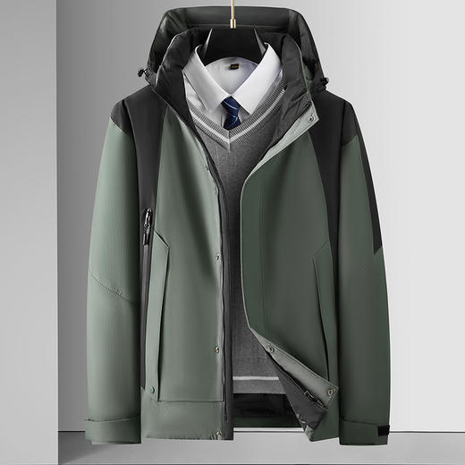 【90白鸭绒 石墨烯聚热内胆】可脱卸帽子羽绒服ds（hly） 商品图10