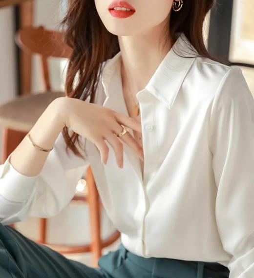 Avann仿醋酸缎面衬衫 商品图2