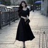 奢姿2024年秋季新款大码女装法式气质裙子胖妹妹珍珠织带连衣裙9943891443 商品缩略图0