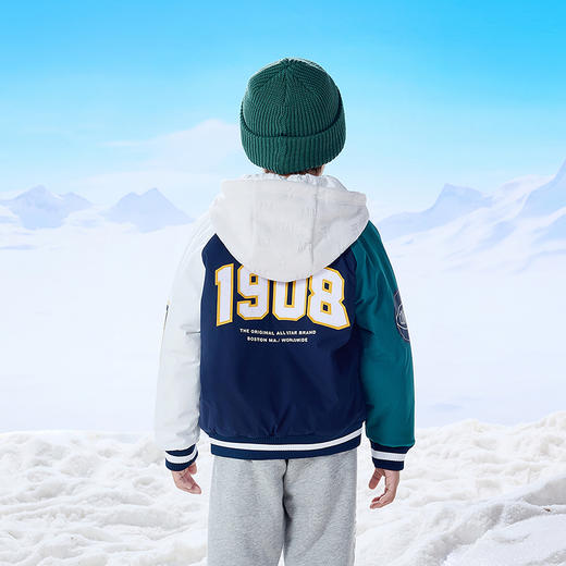 CONVERSE 冬 大童小童 儿童童装棉服 CNVB-LO-G453 商品图2