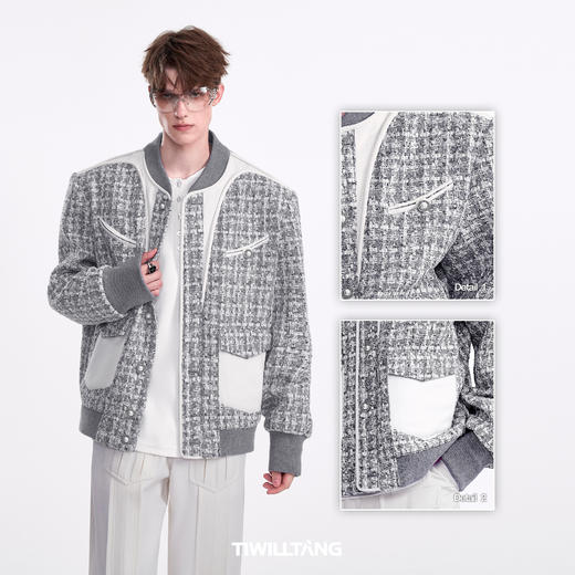 TIWILLTANG启世录“汲檞焕煜” 撞色小香夹克 商品图1