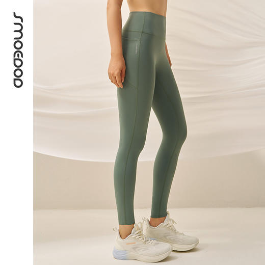 SMOEDOD/水沐伊朵莱卡运动健身瑜伽裤加绒保暖高弹塑形收腹九分外穿6601-1 商品图1