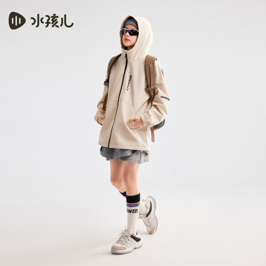 水孩儿童装秋冬儿童三防风衣男童外套女童防水连帽保暖上衣 商品图4