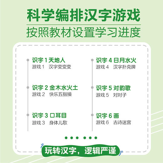玩转汉字 *识字的34个创意游戏（一年级）小学汉字学习 汉字识字 识字游戏 小学一年级 小学语文 商品图2
