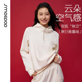 SMOEDOD/水沐伊朵连帽卫衣外套瑜伽运动跑步亲肤百搭半拉链50111