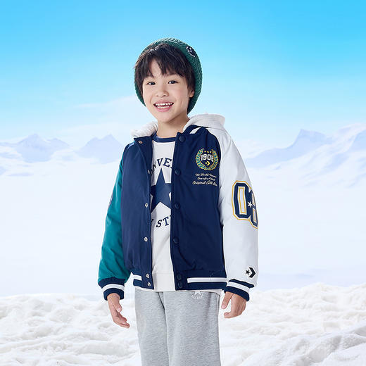 CONVERSE 冬 大童小童 儿童童装棉服 CNVB-LO-G453 商品图1