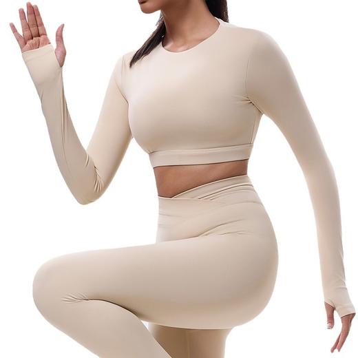 跃牌【Hingdo星道】系列 新款大露背长袖运动内衣女美背瑜伽服背心KD245WCT304 商品图4