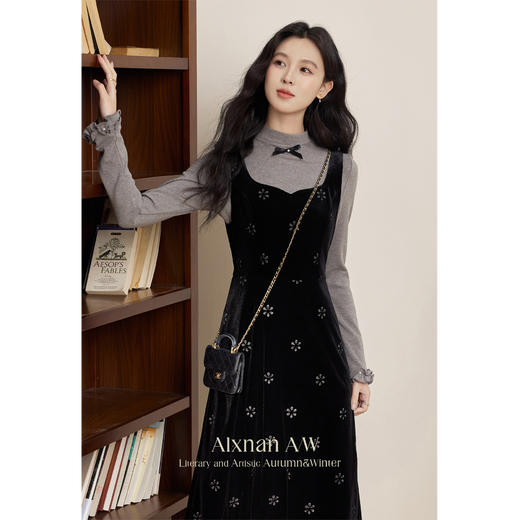 鹿向南「清晨绒雪」背心裙QYM002269 商品图0