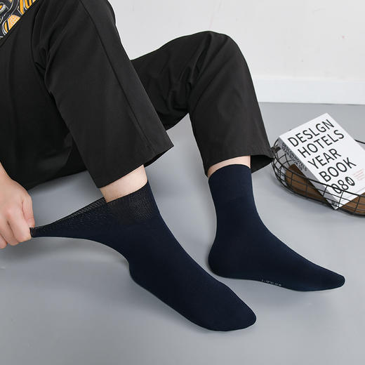 华邦老年无痕理疗袜宽松袜口无痕不勒S191四季款薄款 商品图7