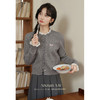 鹿向南「甜心玛丽」 花灰色毛针织衫 商品缩略图3