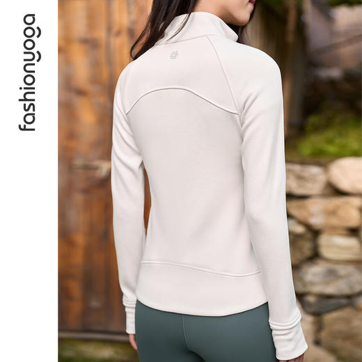 F14875收腰修身绒感外套 商品图6