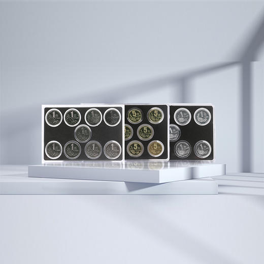 【老三花】中国硬币·第三套壹圆伍角壹角套装 商品图2