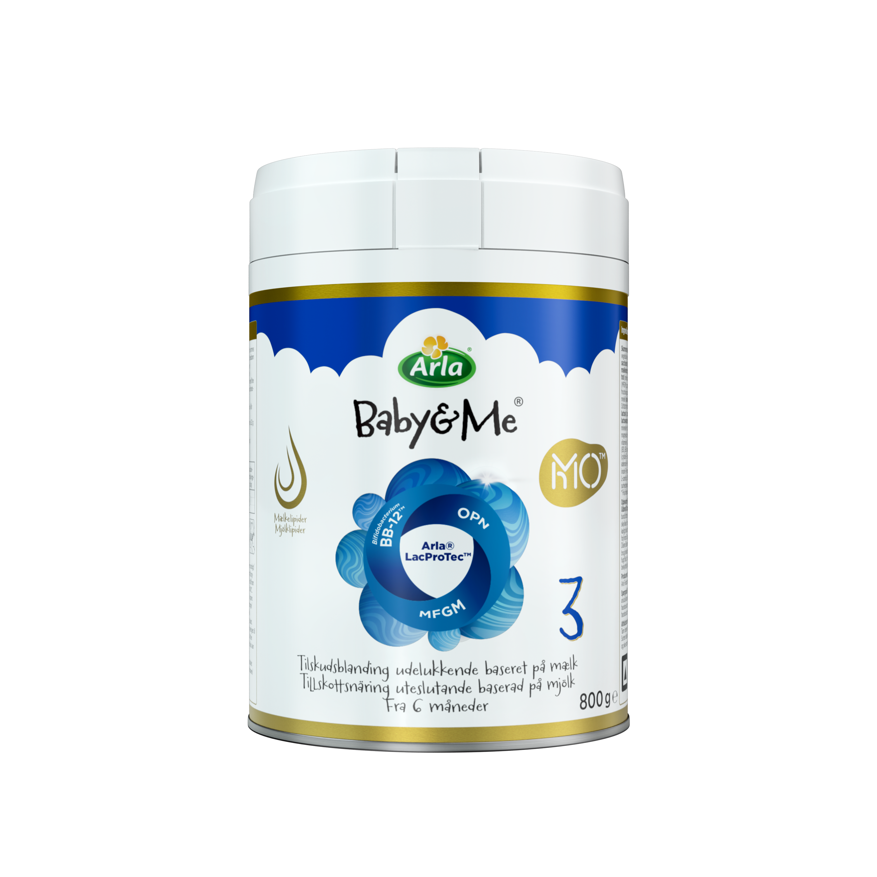 【保税】ARLA阿拉5HMO极光蓝含益生菌婴幼儿奶粉3段800g(1岁+) 日期：27年4月