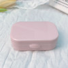 简约带镜子隐形眼镜盒便携迷你美瞳双联盒护理盒伴侣盒双联盒6678 商品缩略图2