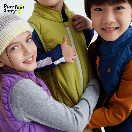 【咕噜日记】【RH超轻】儿童立领轻薄棉马甲 PDMJ2406 商品图4