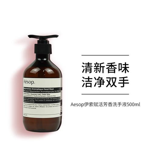 【保税仓】Aesop伊索 赋活芳香护手霜500mL、洗手液500ml 商品图3