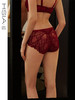 【艺术叶片】遐性感全蕾丝平角裤24秋冬新品纯棉裆无痕红色内裤女 商品缩略图0