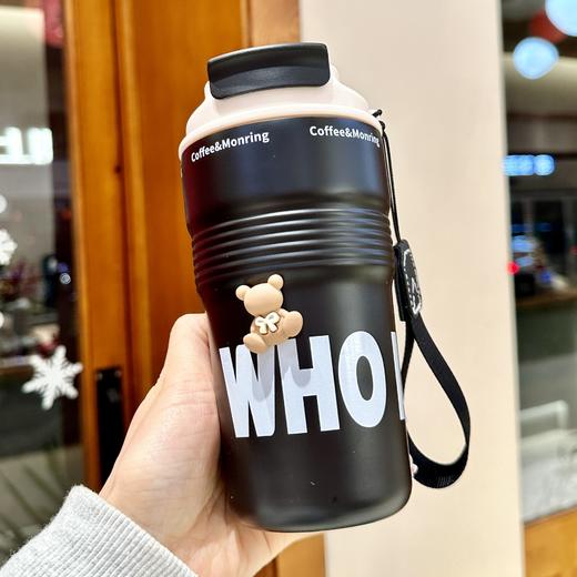 【高颜值水杯】咖啡杯316不锈钢保温杯户外高颜值男女学生吸管水杯礼品杯子。ry 商品图11