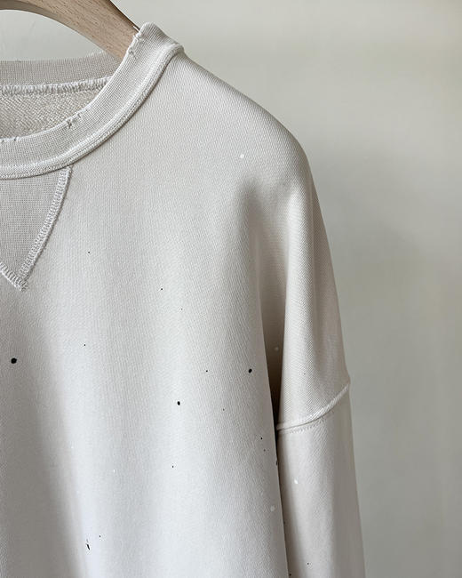 现货 THS 10.14-限时 m6家 情侣款 做旧泼墨松垮慵懒圆领卫衣 2色 QI137 商品图9