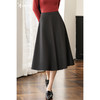 剩XL 米思阳2026春季新款时髦复古赫本风半身裙显瘦百搭大摆裙子女3635 商品缩略图0