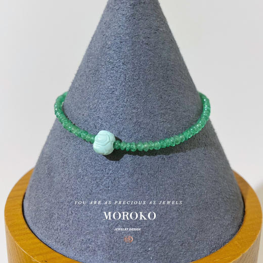 净月 · 手链 | 沙弗莱×绿松 商品图0