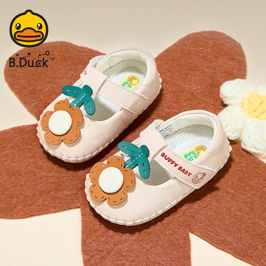 B.Duck小黄鸭童鞋婴儿公主鞋春春秋软底防滑女宝学步鞋13-18 BY3586927 商品图2