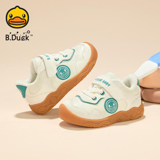 B.Duck小黄鸭童鞋防滑学步鞋冬季男女童保暖运动鞋21-25 B5586834 商品图4